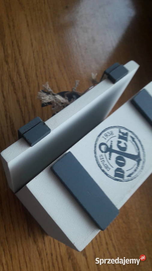 Szkatułka biała drewniana styl morskipudełko biały Radom sprzedam