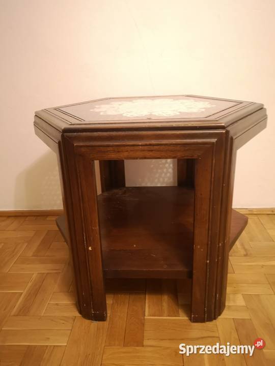 Stylowy drewniany stolik kawowy ława mazowieckie Warszawa