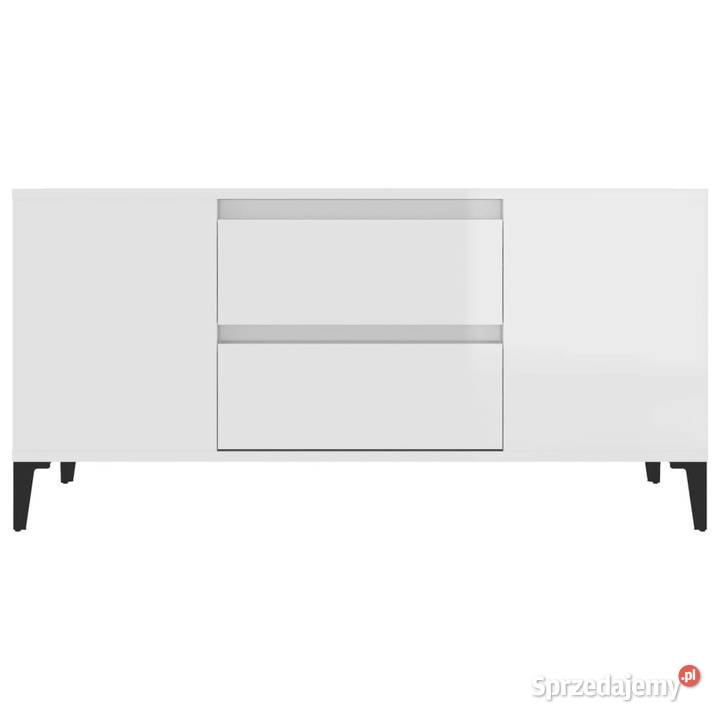 Szafka pod TV wysoki połysk biała 102x445x50 RTV Warszawa
