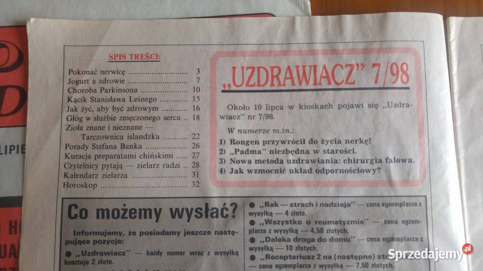 Uzdrawiacz czasopismo 1991 r 38 Szczecin