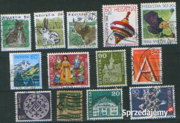 Zn Szwajcaria Mi 200 1 3 4 6 kas 1924 Kolekcje śląskie Gliwice