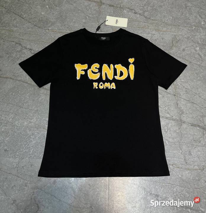Nowy casualowy tshirt unisex Fendi Kraków