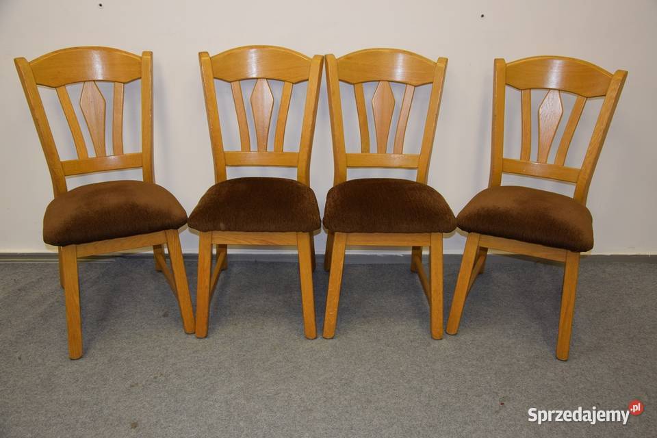 krzesła dębowe 4 sztuki nowe Olsztyn