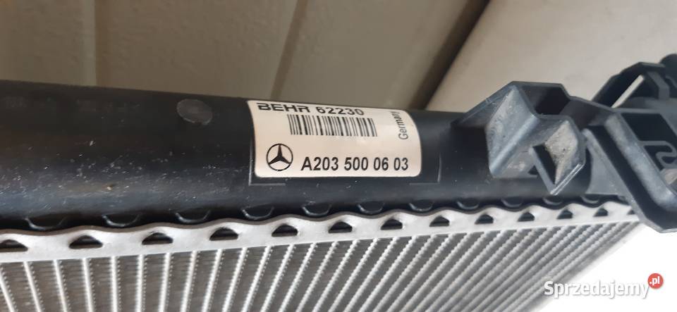 CHŁODNICA WODY MERCEDES W203 A2035000603 Mielęcin