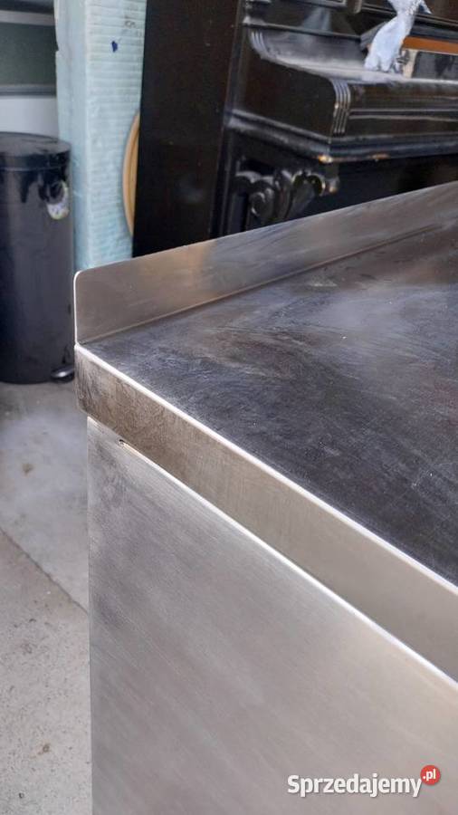 Stół roboczy ze stali nierdzewnej z szafką Kazuń Polski