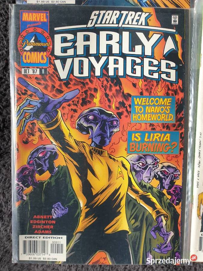Star Trek Early Voyages zestaw 4 komiksów Marvel pomorskie