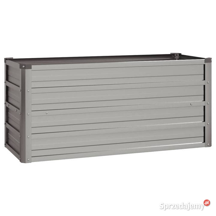 Podwyższona donica rdzawa 100x40x45 stal Warszawa