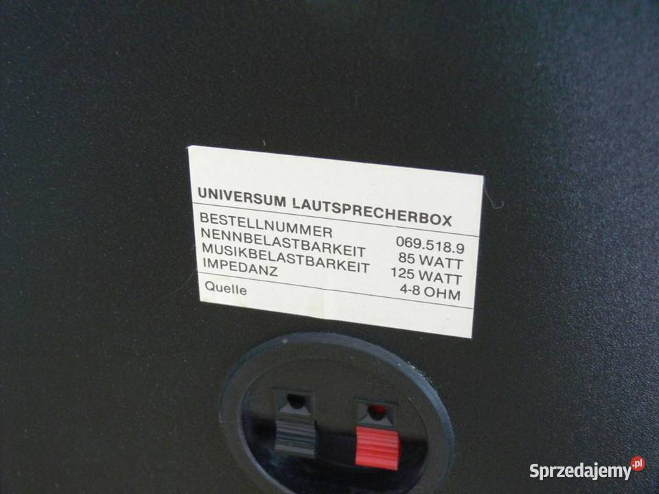 Śliczne kolumny Universum mocne i sprawne Jasło