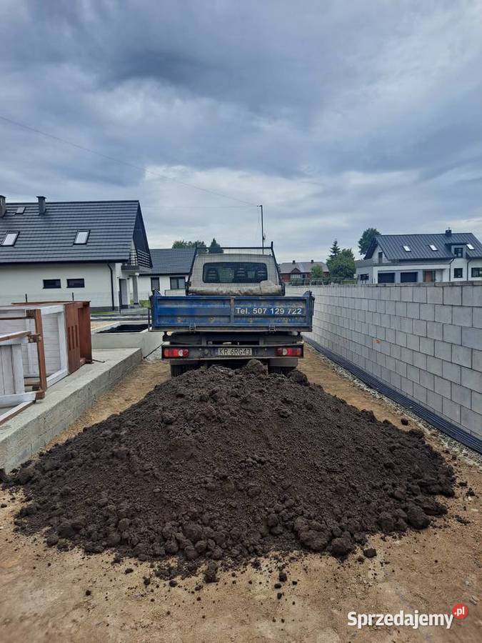 Ziemia ogrodowa przesiana humus czarnoziem Kraków sprzedam