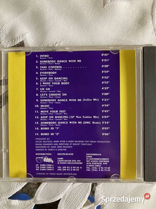 Płyta Cd Album DJ Bobo Dance With Me Lata 90 Czerwionka-Leszczyny
