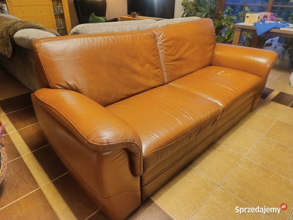 Komplet wypoczynkowy skórzany używany Opatów