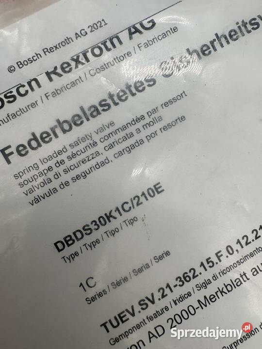 Rexroth DBDS 30 K1C210E Refief Valve Warszawa