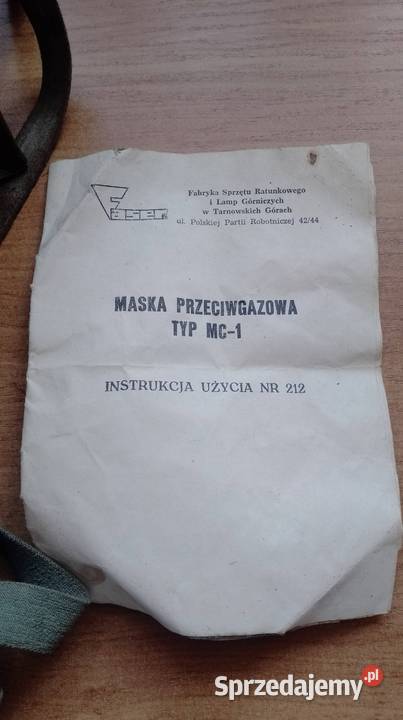 Maska przeciwgazowa MC1 Czarzyzna