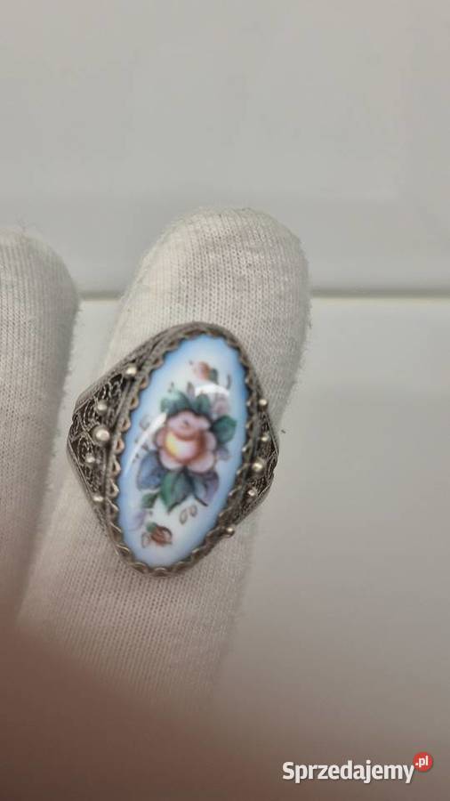 Zegarek CHAIKA z kwiatową emaliowaną Chorzów sprzedam