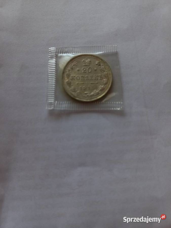 20 kopiejek 1915 srebro x2 śląskie Częstochowa sprzedam