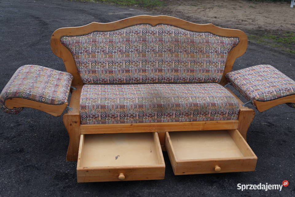 Sofa Sosnowa Prowansalska Retro Vintage Bogusławice