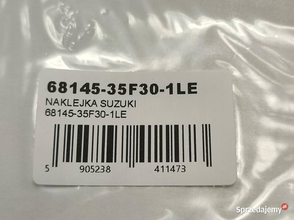 NAKLEJKA SUZUKI NA ZADUPEK LEWA STR GSXR 750
