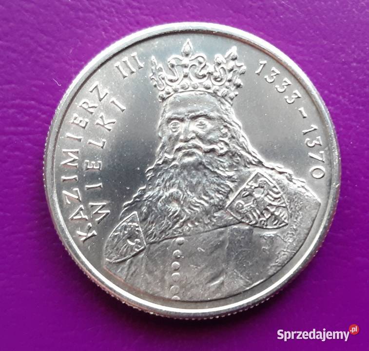 Moneta PRL 100 ZŁOTYCH 1987 KAZIMIERZ III WIELKI Pruszków