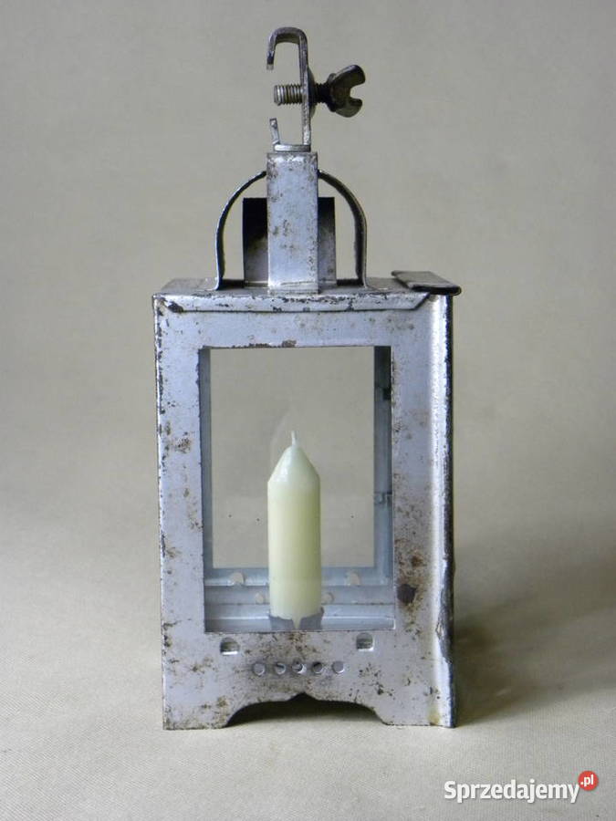 Niemiecka świecowa lampa kolejowa wagonowa DR Legnica