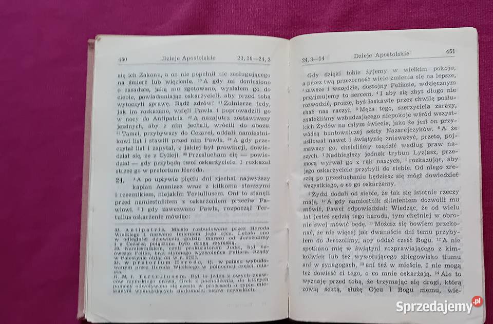 Ewangelie i Dzieje Apostolskie Oprac Ks wielkopolskie sprzedam