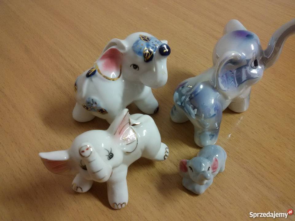 Słoniki porcelanowe Mońki