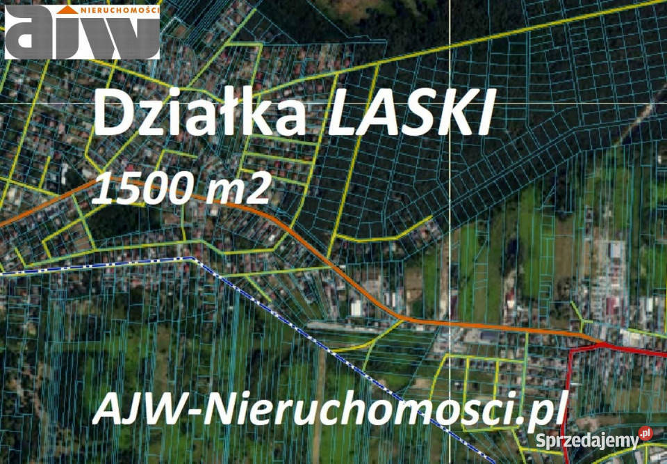 Działka Laski Laski 1500m2 mazowieckie