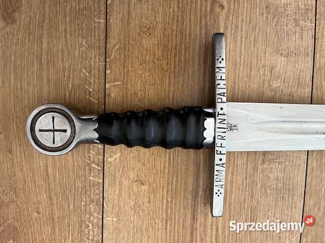 Miecz rycerski kuty do walki rękodzieło Mrągowo