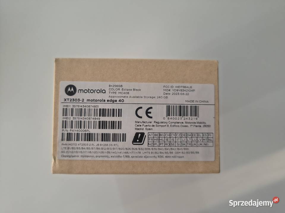 Motorola Edge 40 8256 Gb Chrzanów