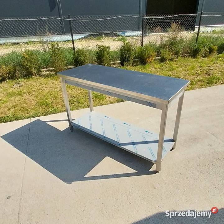 Stół ze stali z półką 150x60x90 Kazuń Polski sprzedam