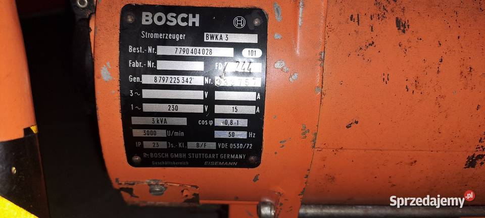 AGREGAT PRODOTWORCZY BOSCH nieuszkodzony Żory