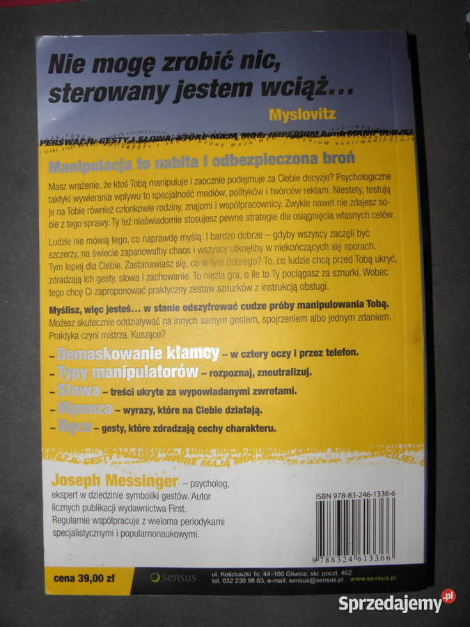 Oręż perswazji Gesty i słowa które mają moc Andrychów
