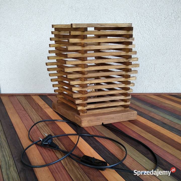 Hand made ozdoba oryginalna lampka nocna drewno Gdynia