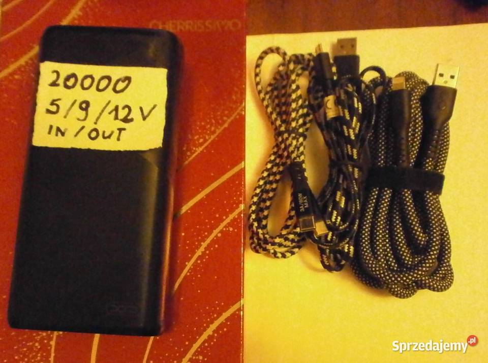 Szybki Powerbank 20000 mAh 1820W 3 Różne USB i 3 małopolskie Kraków sprzedam