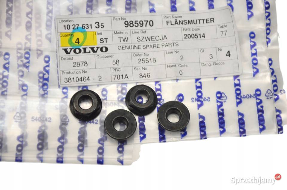 VOLVO S40 V50 zestaw montazowy rozporki przod OE Bielany Wrocławskie