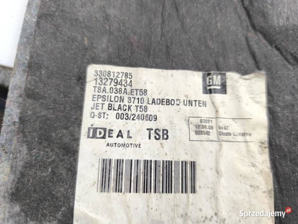 PODŁOGA WYKŁADZINA BAGAŻNIKA OPEL INSIGNIA A wielkopolskie sprzedam