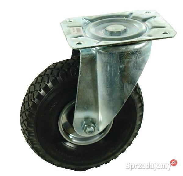 Koło skrętne gumowe 260x85 mm podstawa montażowa Kamionna