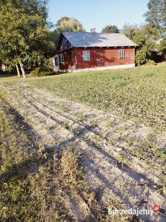 Siedlisko 95 arów 72 ary budowlane dom drewniany Mościska-Kolonia