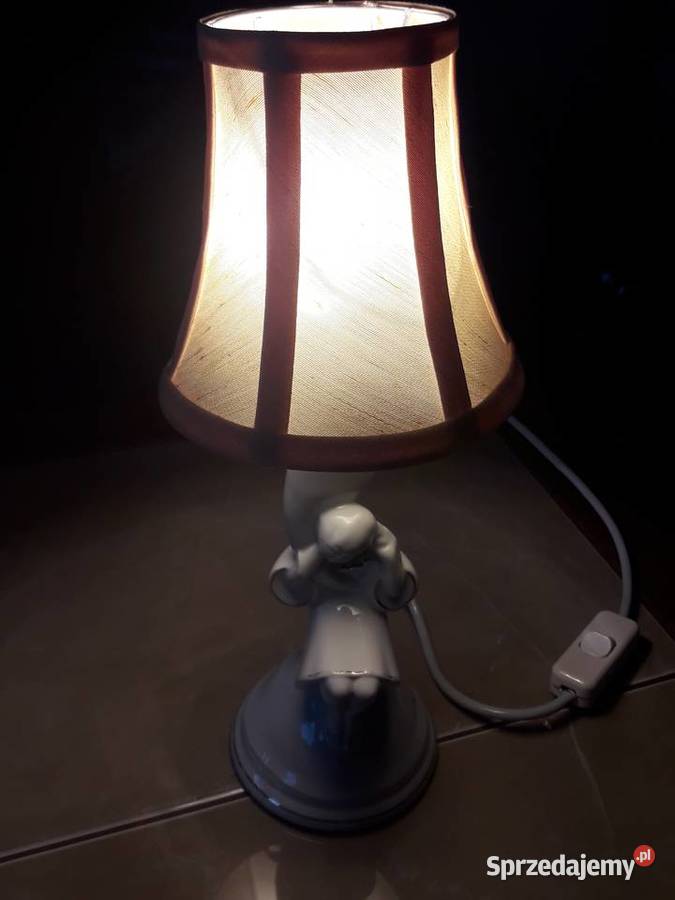 Ćmielów lampka porcelanowa róg obfitości Józef