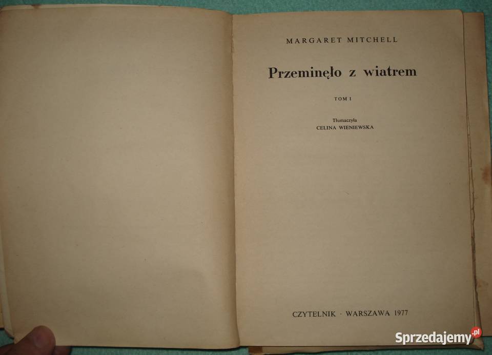 Przemineło z Wiatrem tom IIIIII Warszawa