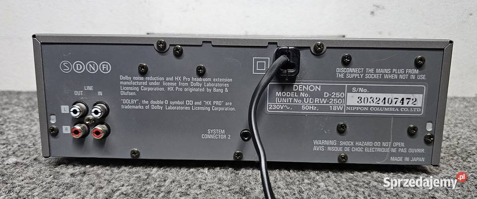 Double Cassette Deck Denon UDRW250 Kraków