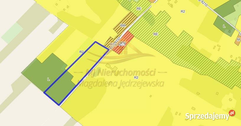 Ogłoszenie działka 35684m2 Lasek św Anny