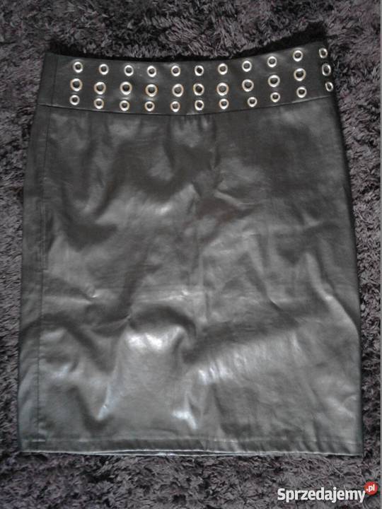 Skórzana czarna spódniczka