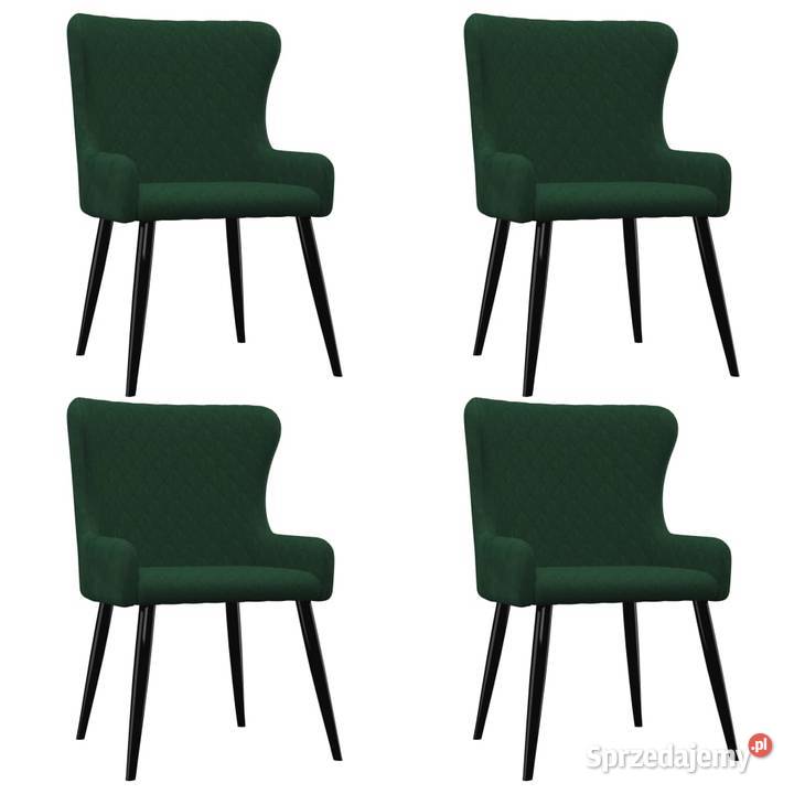 vidaXL Krzesła jadalniane, 4 szt., zielone, (279163)