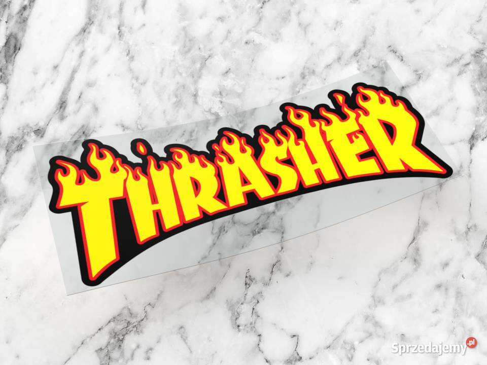 Naklejka THRASHER 10 x 45 skate swag supreme 1 podlaskie Choroszcz sprzedam
