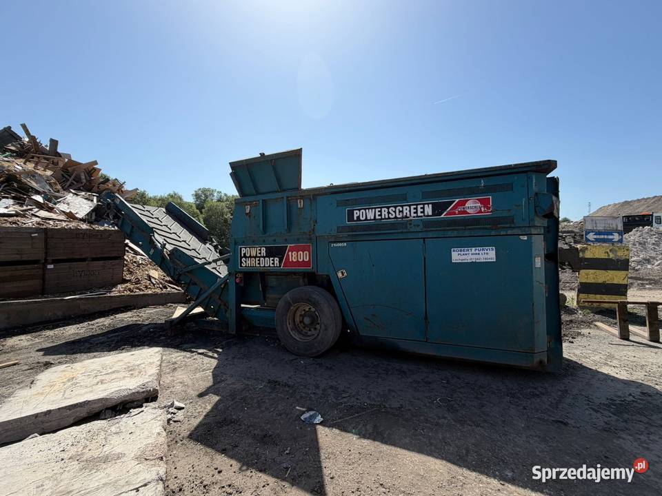 Kruszarka rozdrabniacz wolnoobrotowy Powerscreen Powershredder 1800