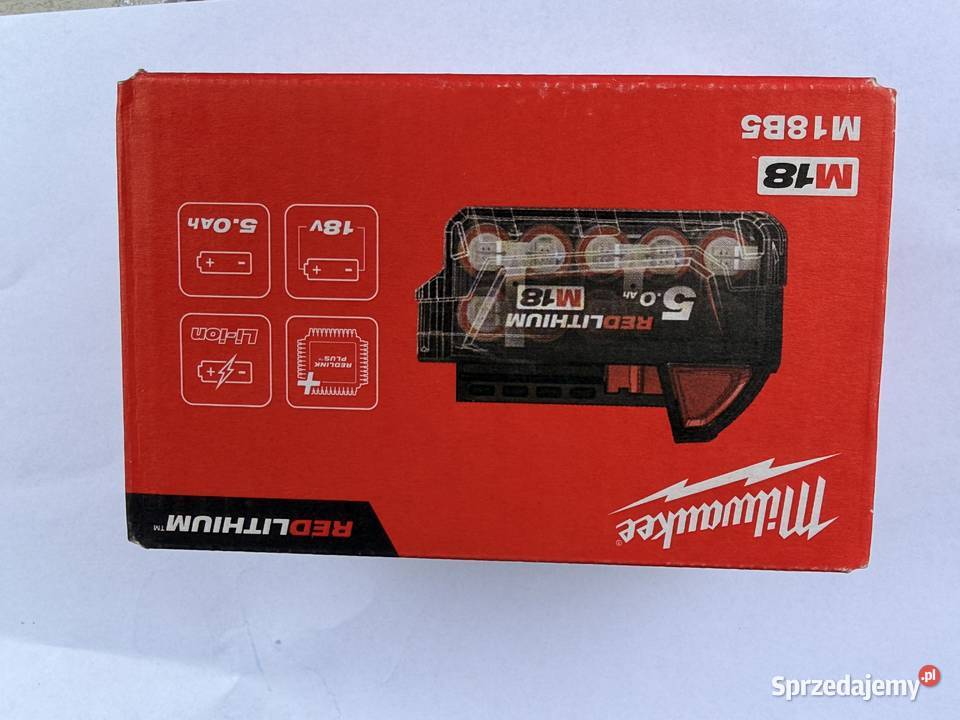 Nowy Oryginalny Akumulator Milwaukee M18 Zduny