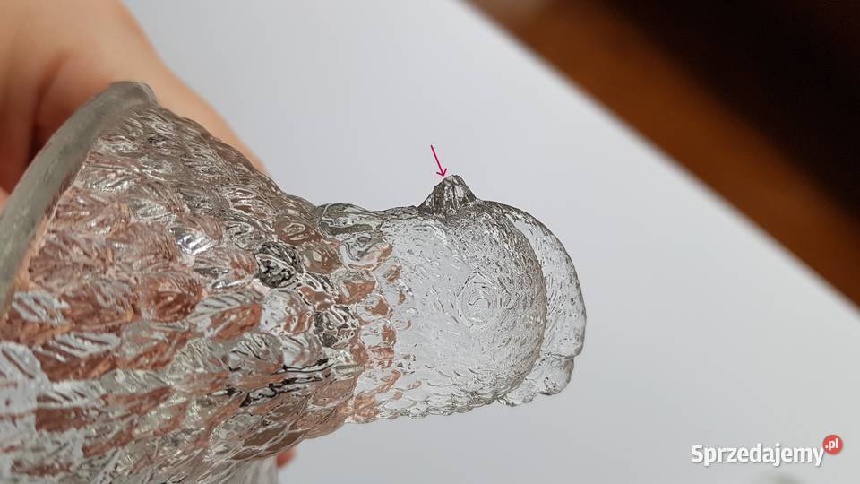 Mała bomboniera bombonierka kura Ząbkowice szkło Dąbrowa Górnicza