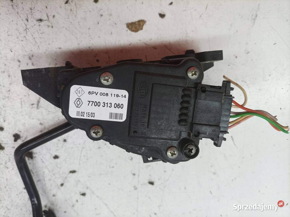 PEDAŁ POTENCJOMETR GAZU VIVARO TRAFIC 7700313060 Rok produkcji 2004