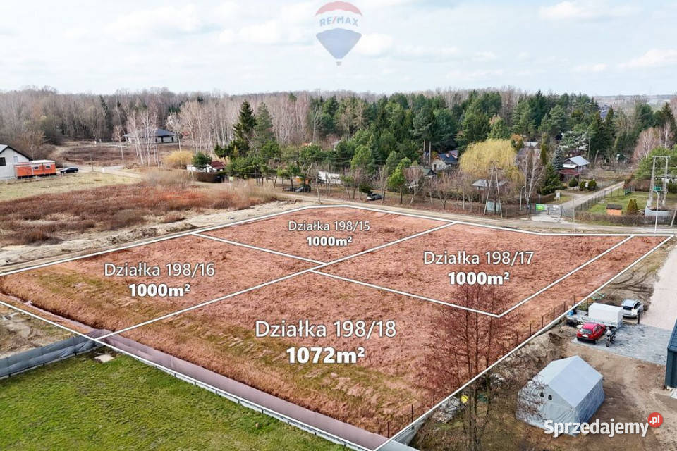 Działka 1072 m MPZP Kajetany gm Nadarzyn