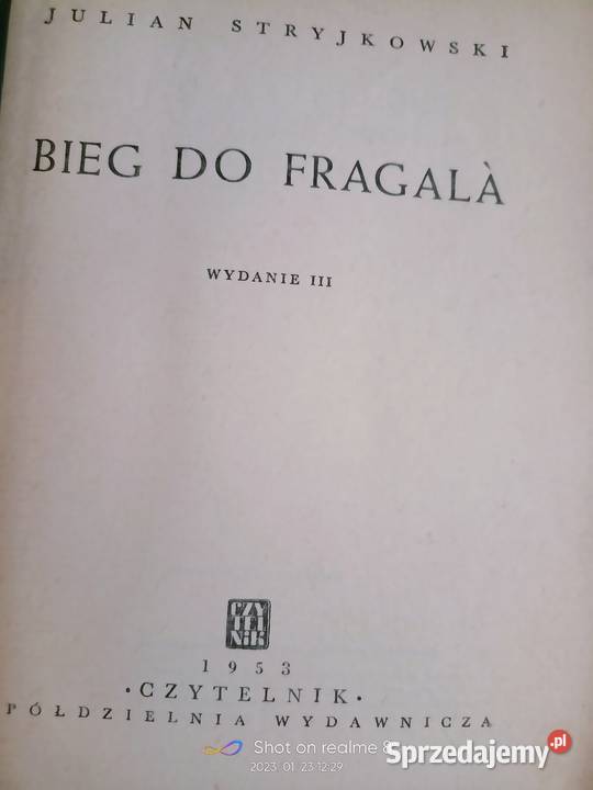 Bieg do Drągala Stryjkowski książki prezenty miękka Proza i poezja Warszawa